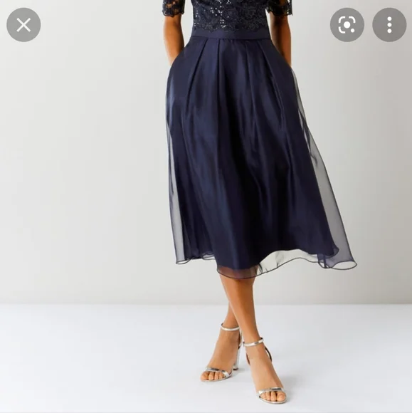 🍋2 for $20🍋Black Organza skirt Small - Picture 2 of 8